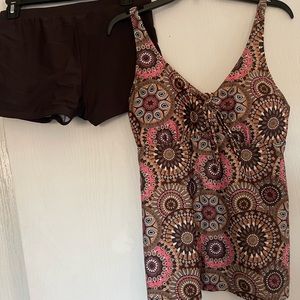 Printed Tankini Set